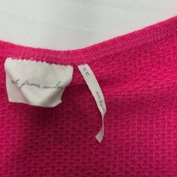 Out From Under Urban Outfitters Light Weight Soft Size Medium Pink Long Sleeve - Picture 3 of 4